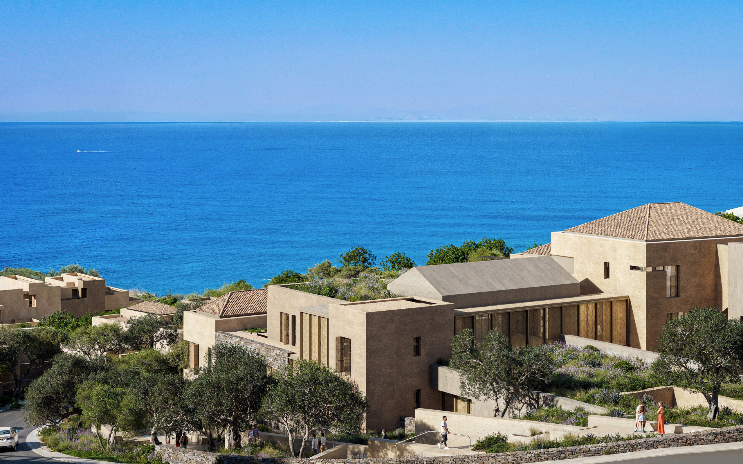 Green Coast resort residences overlooking the Ionian Sea